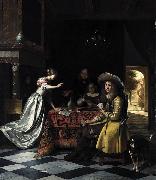 Card Players at a Table Pieter de Hooch